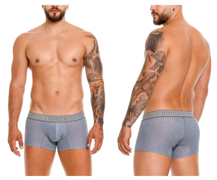 Mundo Unico Men's Underwear 25020100116 Baldio Trunks Color 59-Gray