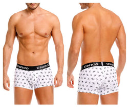 Mundo Unico Men's Underwear 25040100130 Frenchis Trunks Color 00-White thumbnail 1
