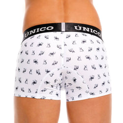 Mundo Unico Men's Underwear 25040100130 Frenchis Trunks Color 00-White thumbnail 3
