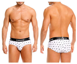 Mundo Unico Men's Underwear 25040101130 Frenchis Briefs Color 00-White thumbnail 1