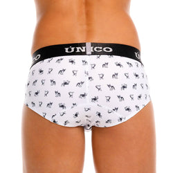 Mundo Unico Men's Underwear 25040101130 Frenchis Briefs Color 00-White thumbnail 3