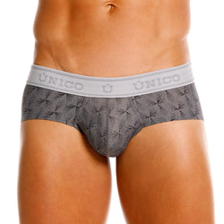 Mundo Unico Men's Underwear 25050101103 Chisell Briefs Color 59-Gray thumbnail 2