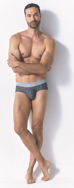 Mundo Unico Men's Underwear 25050101103 Chisell Briefs Color 59-Gray thumbnail 4