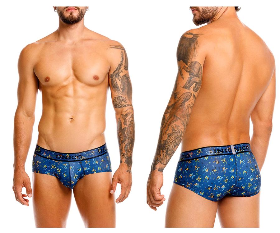 Mundo Unico Men's Underwear 25060101106 Pacer Briefs Color 46-Blue