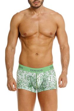 Mundo Unico Men's Underwear 26020100102 Piramide Trunks Color 43-Green thumbnail 2