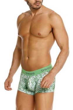 Mundo Unico Men's Underwear 26020100102 Piramide Trunks Color 43-Green thumbnail 4