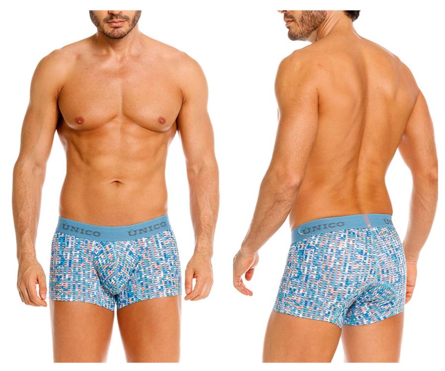Mundo Unico Men's Underwear 26020100112 Lignina Trunks Color 46-Blue