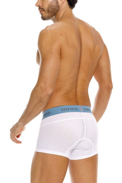 Mundo Unico Men's Underwear 26020100122 Sedoso Trunks Color 00-White thumbnail 3