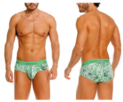Mundo Unico Men's Underwear 26020101102 Piramide Briefs Color 43-Green thumbnail 1