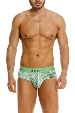 Mundo Unico Men's Underwear 26020101102 Piramide Briefs Color 43-Green thumbnail 2
