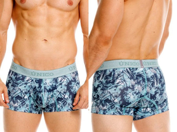 Mundo Unico Men's Underwear 26040100112 Tags Trunks Color 43-Blue