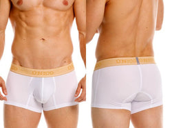 Mundo Unico Men's Underwear 26040100125 Amber Trunks Color 00-White - Premium Athletic Fit thumbnail 1