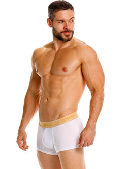 Mundo Unico Men's Underwear 26040100125 Amber Trunks Color 00-White - Premium Athletic Fit thumbnail 4