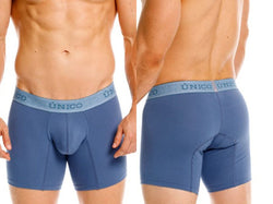 Mundo Unico Men's Underwear 26040100217 Classic Boxer Briefs in Teal - Premium Comfort and Style Color 46-Teal thumbnail 1