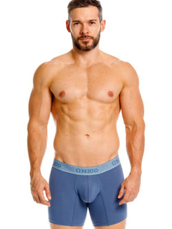 Mundo Unico Men's Underwear 26040100217 Classic Boxer Briefs in Teal - Premium Comfort and Style Color 46-Teal thumbnail 2