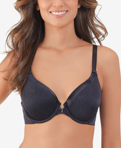 Vanity Fair Illumination Front Close Full Coverage Underwire Bra 75339 Midnight Black thumbnail 1