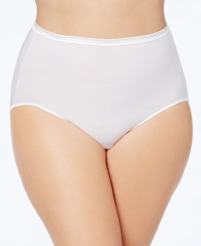 Vanity Fair Wo Illuminationplus Satin-trim Brief Underwear 13811 Star White