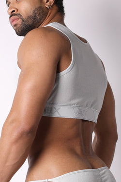 Vaux White Mirage Lurex Crop Top thumbnail 2