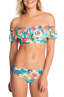 Vera Bradley Layla Off the Shoulder Bikini Top in Multicolor thumbnail 1