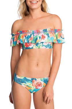 Vera Bradley Layla Off the Shoulder Bikini Top in Multicolor thumbnail 1