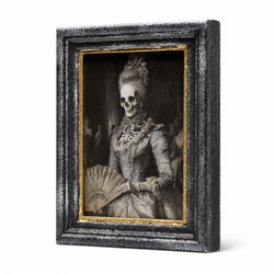 Victorian Skeleton Lady Portrait Halloween Tabletop Décor thumbnail 2