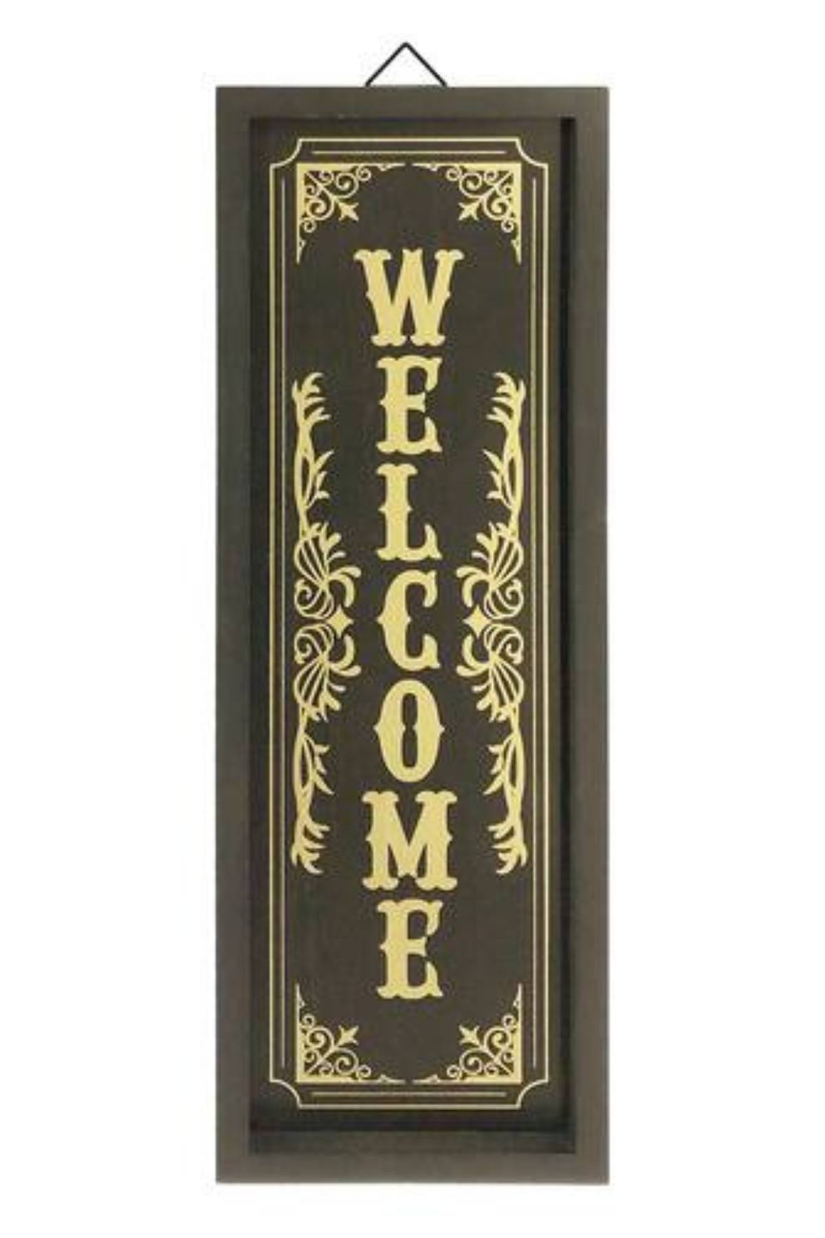 Vintage Vertical Welcome Sign