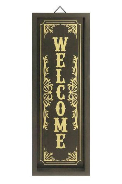 Vintage Vertical Welcome Sign