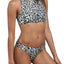 Volcom Black Printed Seeing Spots High-Neck Racerback Bikini Top