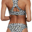 Volcom Black Printed Seeing Spots High-Neck Racerback Bikini Top