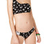 Volcom Black/White Tag Ur It Printed Reversible One Shoulder Bikini Top