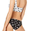 Volcom Black/White Tag Ur It Printed Reversible One Shoulder Bikini Top