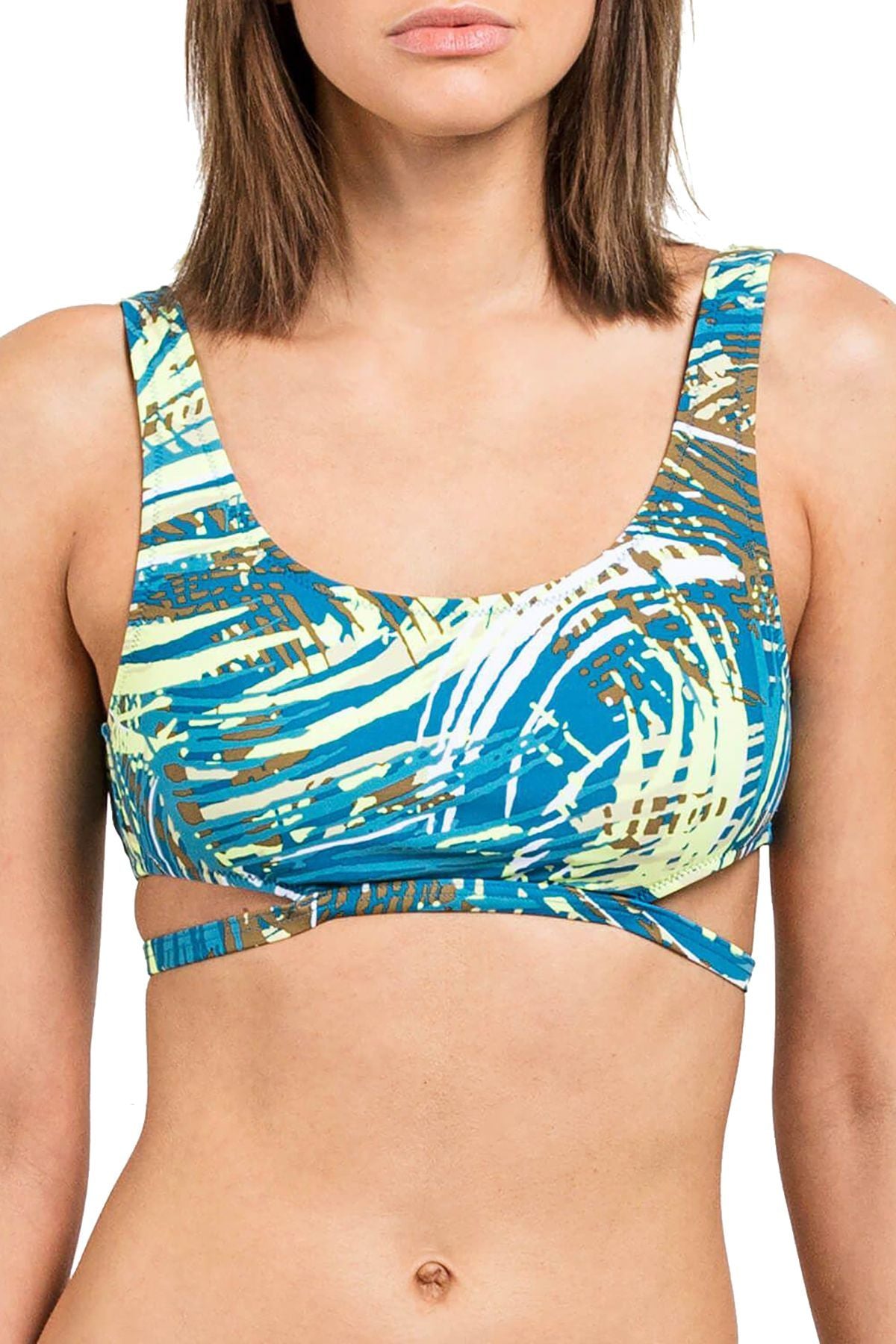 Volcom Ocean Lend A Palm Crop Bikini Top