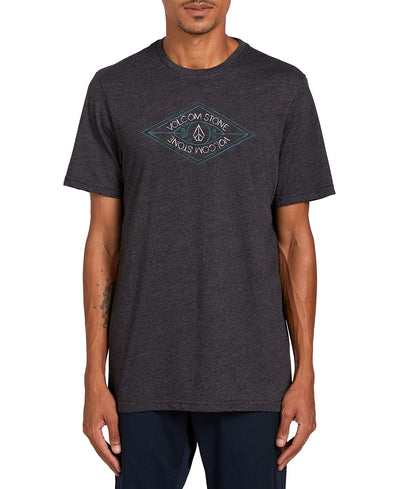 Volcom Vik Man Short Sleeve Tee Heather Black