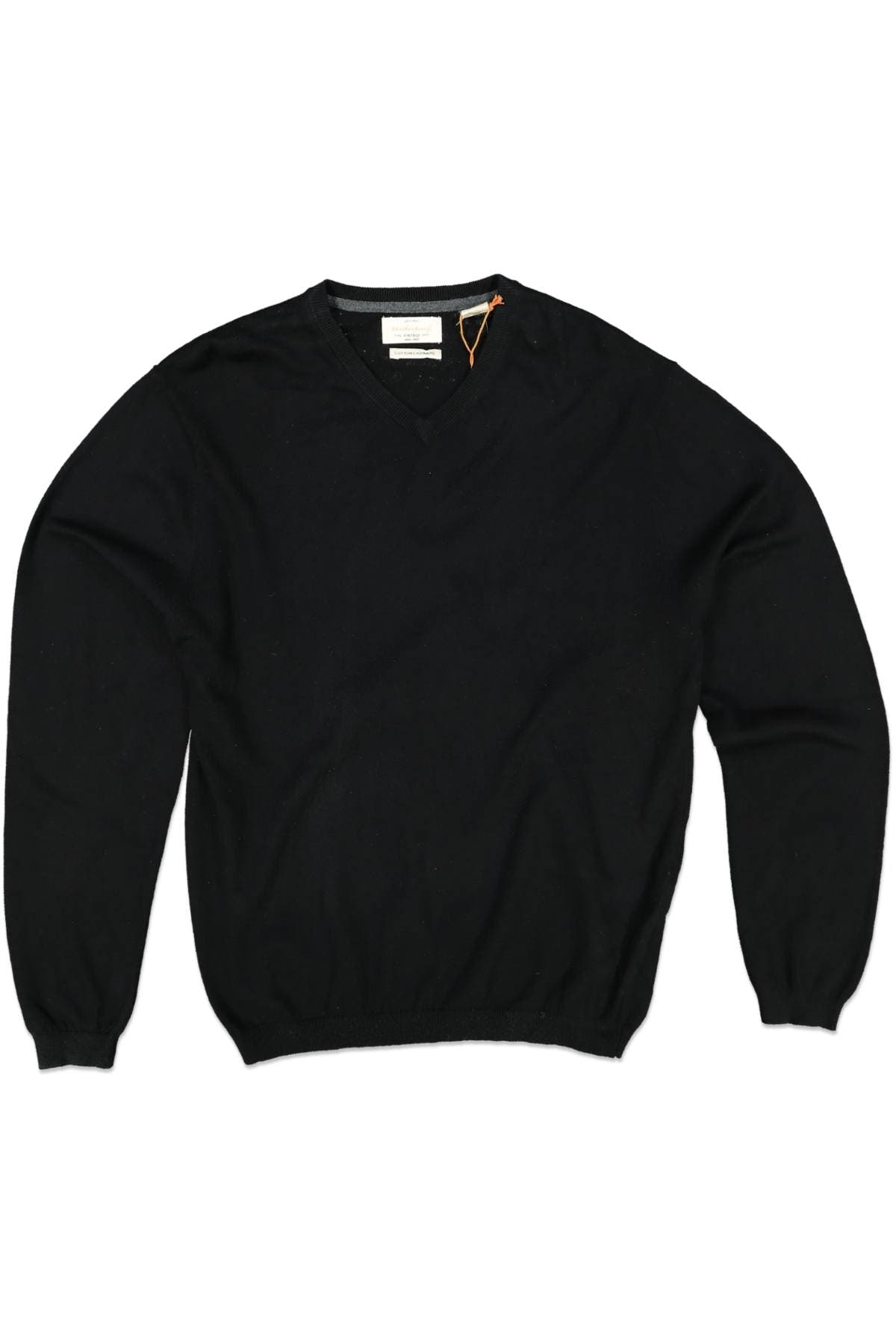 WEATHERPROOF VINTAGE COTTON CASH VNECK BLACK