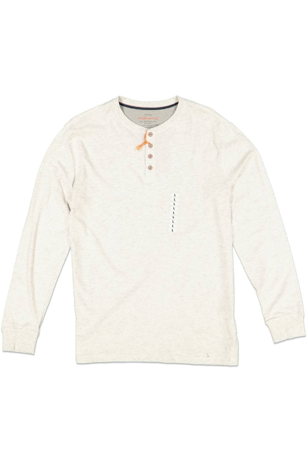 WEATHERPROOF VINTAGE JERSEY HENLEY OATMEAL