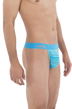 WOOD Aqua Stripe Thong thumbnail 2