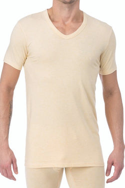 WOOD Straw Yellow V-Neck Undershirt thumbnail 1
