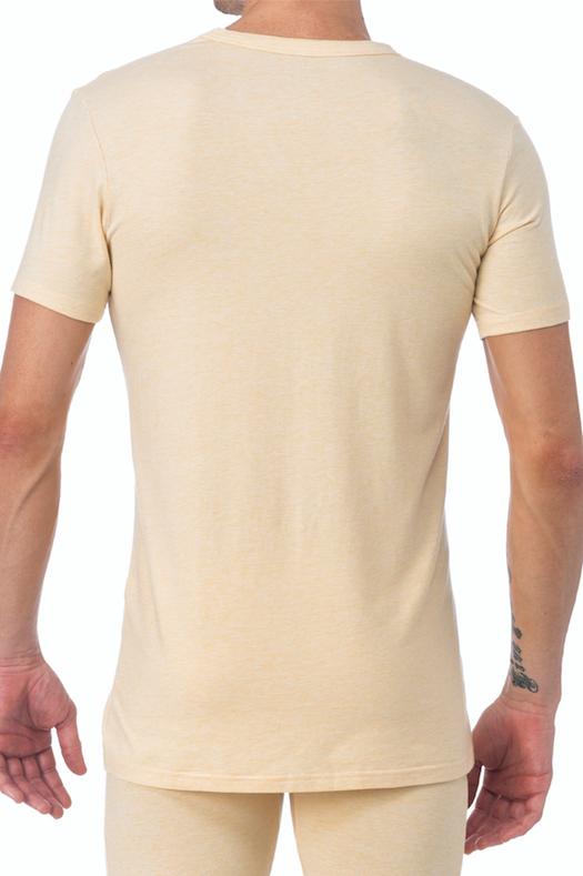 WOOD Straw Yellow V-Neck Undershirt