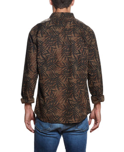 Weatherproof Vintage Leaf Print Woven Shirt Raindrum thumbnail 2