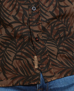 Weatherproof Vintage Leaf Print Woven Shirt Raindrum thumbnail 4