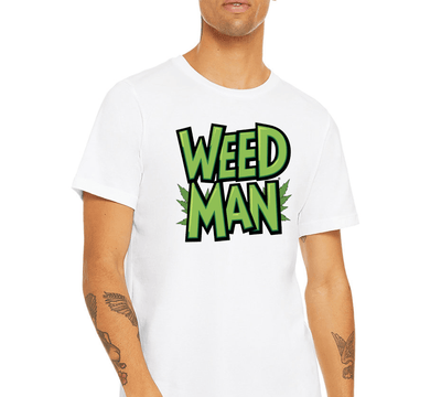 Weed Man Graphic Tee - White