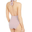 Weworewhat Brooklyn Striped Bow-front One-piece Swimsuit Pinstripe Ketchup