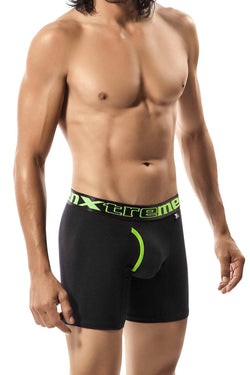 XTREMEN Black/Green Bragueta Boxer Brief thumbnail 1