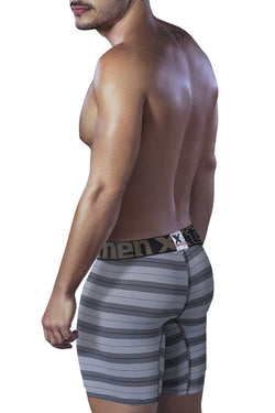 XTREMEN Black Microfiber Piping Boxer Brief thumbnail 2