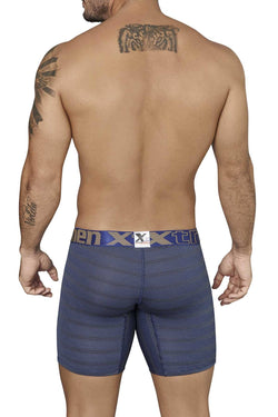 XTREMEN Dark-Blue/Beige Miniprint/Stripes Boxer Brief thumbnail 3