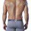 XTREMEN Grey Microfiber Jacquard Athletic Boxer Brief