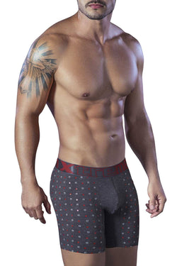 XTREMEN Grey/Red Printed Boxer Brief thumbnail 2