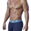 XTREMEN Navy/Azul Printed Boxer Brief