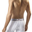 XTREMEN White/Grey-Pinstripe Microfiber Boxer Brief