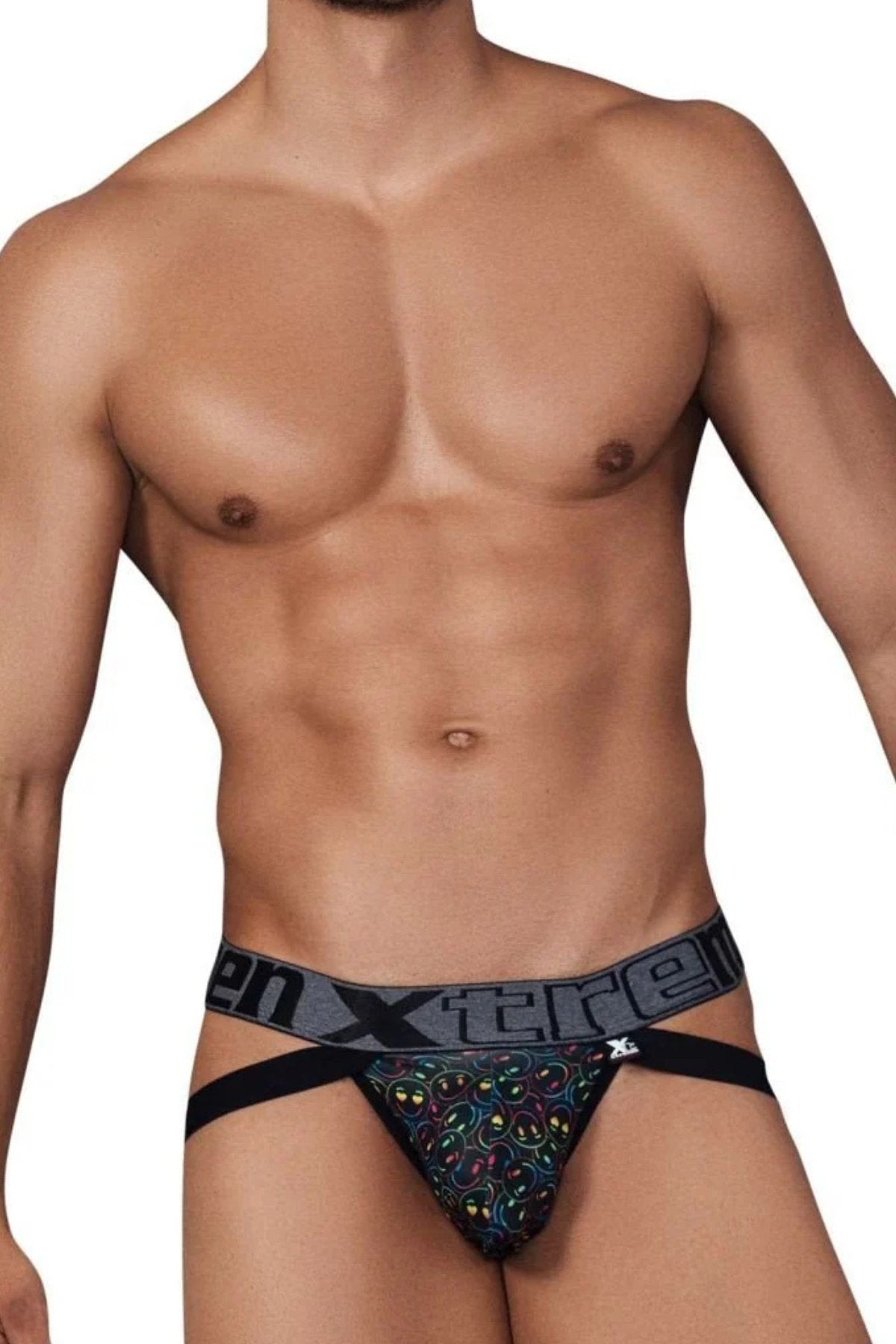 Xtremen 91148 Smiley Face Printed Microfiber Jockstrap